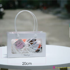 Mẫu 60 size S - Túi mica trắng - Paper bag with clear window