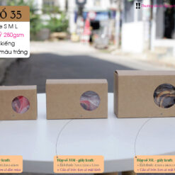 Vỏ hộp giấy Eco friendly paper box with clear window