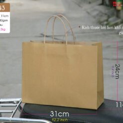 Mẫu 43: Túi kraft ngang size M