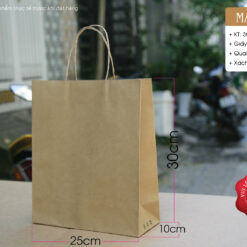 Mẫu 10: Túi giấy Kraft size M