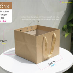 Mẫu 28: Túi đáy vuông 26cm