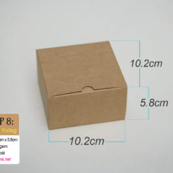 Hộp 8: Hộp giấy kraft vuông